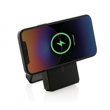 Logotrade promotional giveaway image of: Skywave RCS rplastic solar powerbank 5000 mAh 10W wireless