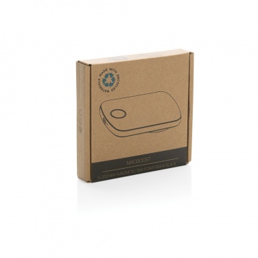 Logo trade promotional giveaways picture of: MagBoost RCS recycled plastic 5000 mah magnetic powerbank
