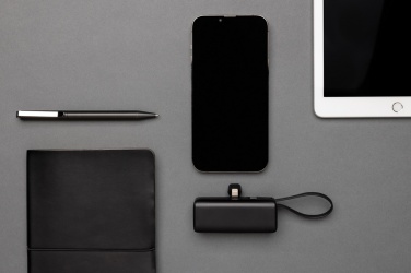 Logo trade promotional gifts picture of: Powerlink RCS rplastic 3000 mAh powerbank iOS connector