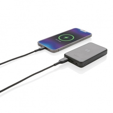 Logo trade business gift photo of: RCS recycled plastic 5.000 mAh 5W wireless powerbank