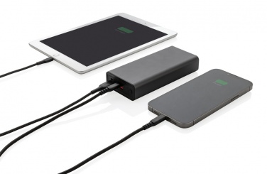 Logo trade promotional merchandise photo of: Terra RCS recycled 20W aluminium powerbank 20.000 mAh
