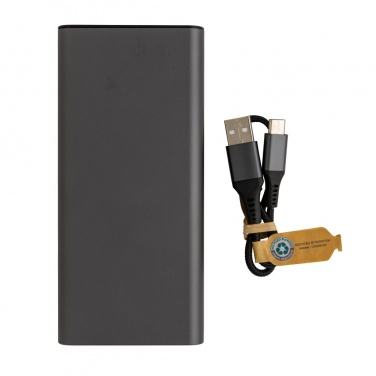 Logotrade promotional gift picture of: Terra RCS recycled 20W aluminium powerbank 20.000 mAh