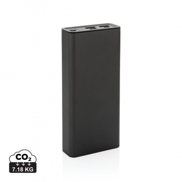 Logo trade corporate gifts picture of: Terra RCS recycled 20W aluminium powerbank 20.000 mAh