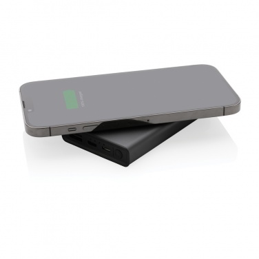 Logo trade promotional products picture of: Terra RCS recycled aluminium 5000 mAh powerbank 5W wireless