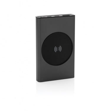 Logotrade promotional merchandise photo of: Terra RCS recycled aluminium 5000 mAh powerbank 5W wireless