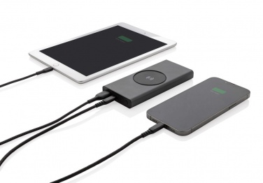 Logotrade advertising product image of: Terra RCS recycled 18W aluminium 10000 powerbank 10W