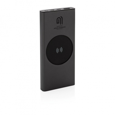 Logo trade business gifts image of: Terra RCS recycled 18W aluminium 10000 powerbank 10W