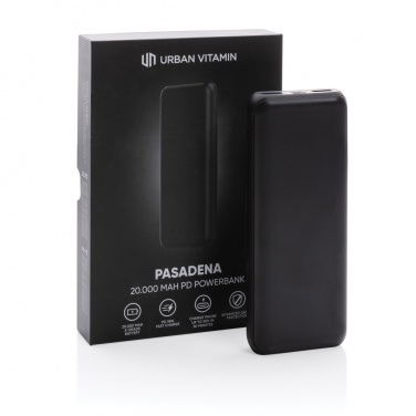 Logotrade business gifts photo of: Urban Vitamin Pasadena 20.000 mAh 18W PD powerbank