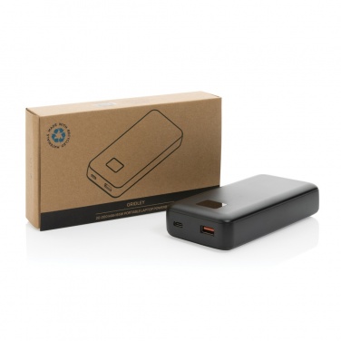 Logo trade advertising product photo of: Gridley RCS rplastic 20000 65W laptop powerbank