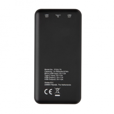 Logo trade corporate gifts image of: High Density 10.000 mAh Pocket Powerbank
