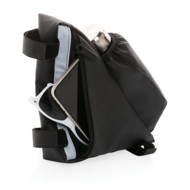 Logo trade promotional gifts picture of: PU high visibility bike frame bag with bottle holder
