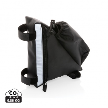 Logo trade corporate gifts image of: PU high visibility bike frame bag with bottle holder