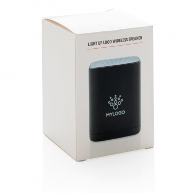 Logo trade promotional merchandise photo of: Light up logo wireless speaker