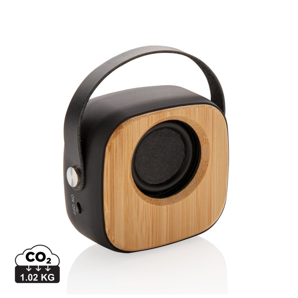 Logotrade promotional gifts photo of: Bamboo 3W Wireless Fashion Speaker