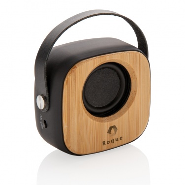Logo trade promotional item photo of: Bamboo 3W Wireless Fashion Speaker