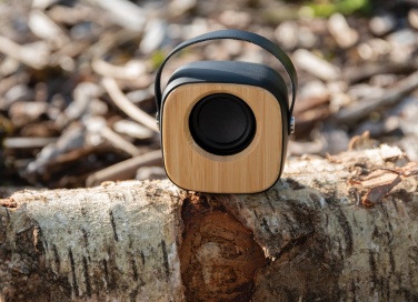 Logo trade promotional merchandise image of: Bamboo 3W Wireless Fashion Speaker