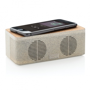 Logotrade promotional merchandise picture of: Wheatstraw wireless charging speaker