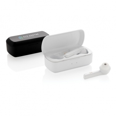 Logo trade promotional merchandise photo of: Free Flow TWS earbuds in charging case