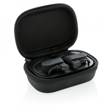 Logo trade promotional products image of: TWS sport earbuds in charging case