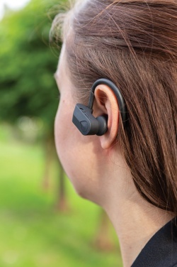 Logo trade business gift photo of: TWS sport earbuds in charging case