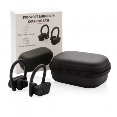 Logotrade advertising product image of: TWS sport earbuds in charging case