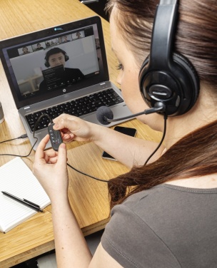 Logotrade promotional gift picture of: Over ear wired work headset