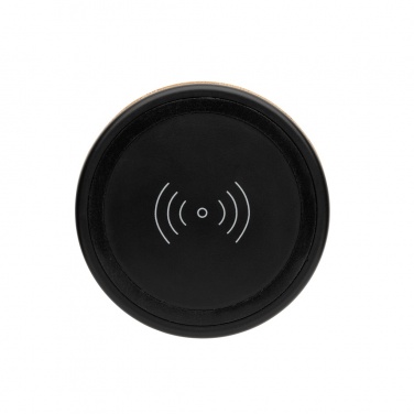Logotrade advertising product picture of: Bamboo wireless charger speaker
