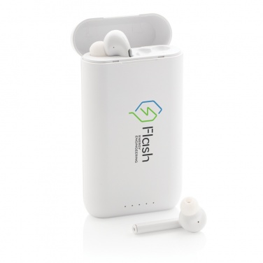 Logo trade advertising product photo of: Liberty TWS earbuds with 5.000 mAh powerbank