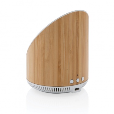 Logotrade promotional giveaway picture of: Ovate bamboo 5W speaker with 15W wireless charger