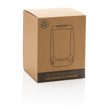 Logo trade business gift photo of: RCS recycled plastic Lightboom 5W speaker