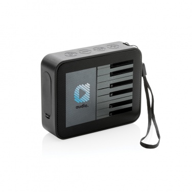 Logo trade promotional gifts image of: Urban Vitamin Vallejo RCS rplastic 3W speaker IPX 7