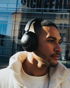 Logo trade promotional merchandise photo of: Urban Vitamin Cupertino RCS rplastic ANC headphone