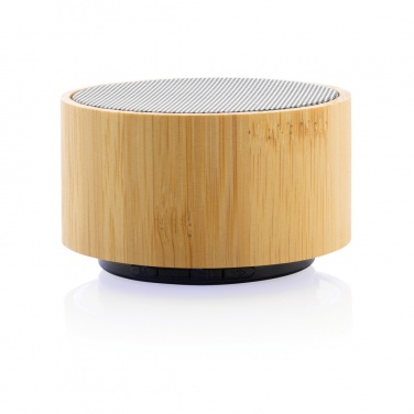 Logo trade promotional items picture of: RCS recycled plastic and bamboo 3W wireless speaker