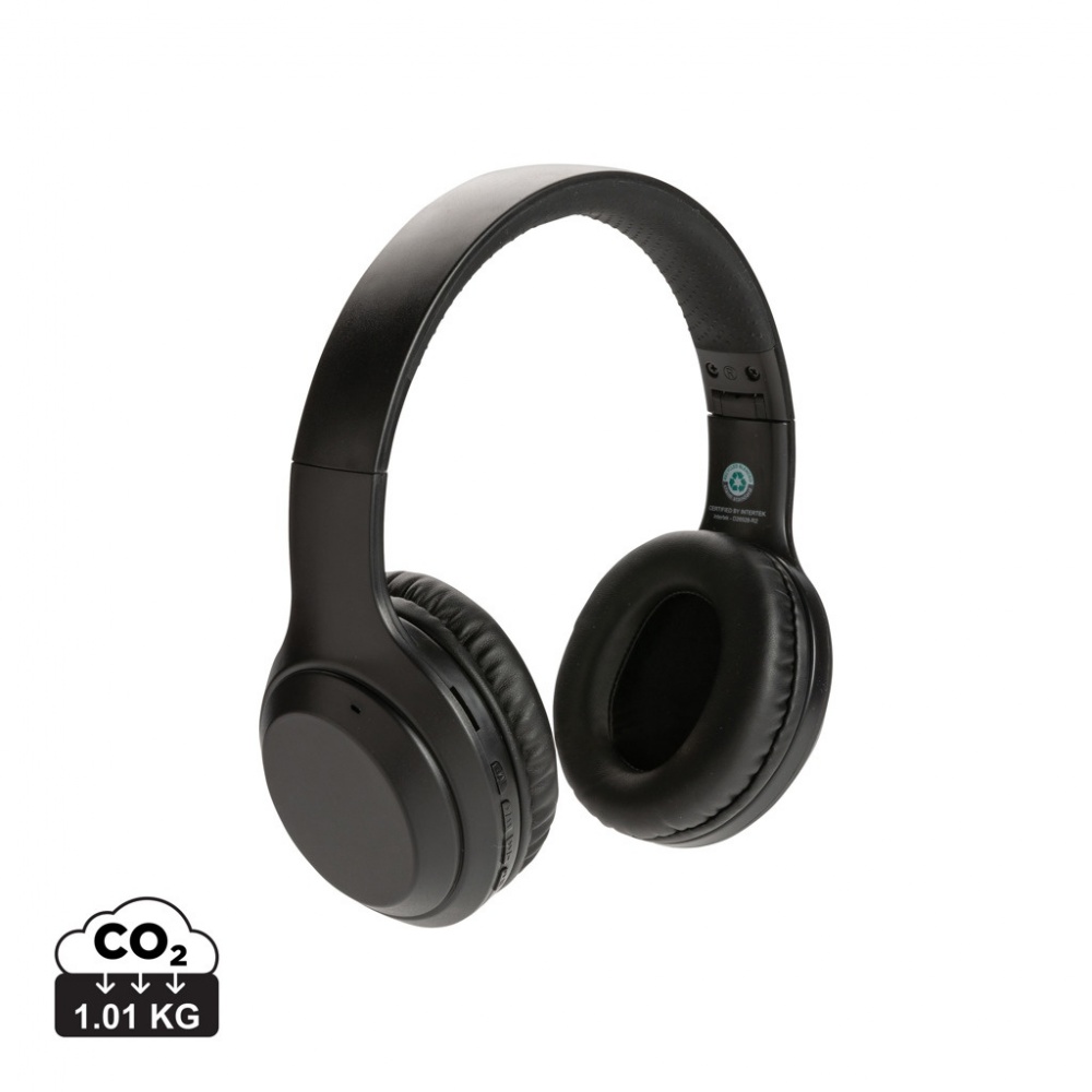 Logo trade advertising products image of: RCS standard recycled plastic headphone