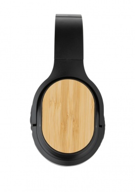Logotrade corporate gift picture of: RCS and bamboo Elite Foldable wireless headphone