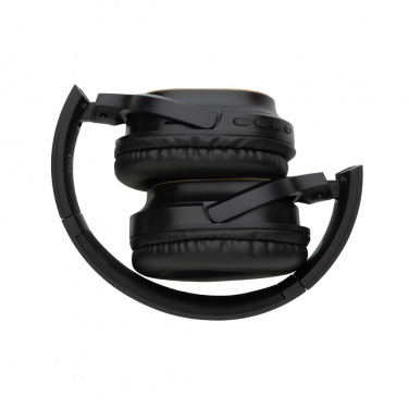 Logotrade promotional merchandise image of: RCS and bamboo Elite Foldable wireless headphone