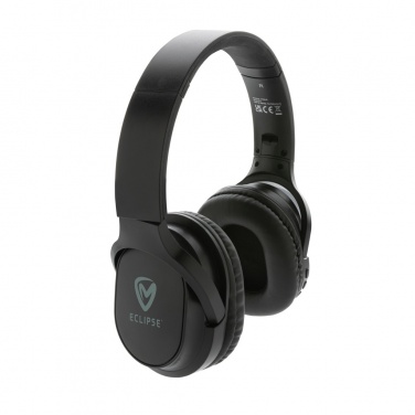 Logotrade promotional product picture of: RCS recycled plastic Elite Foldable wireless headphone