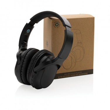 Logo trade corporate gift photo of: RCS recycled plastic Elite Foldable wireless headphone