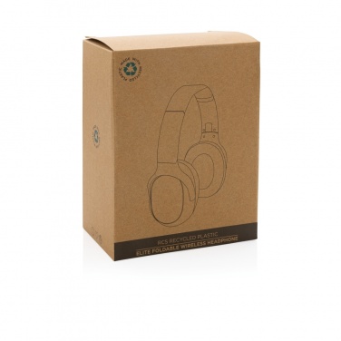 Logotrade promotional gifts photo of: RCS recycled plastic Elite Foldable wireless headphone