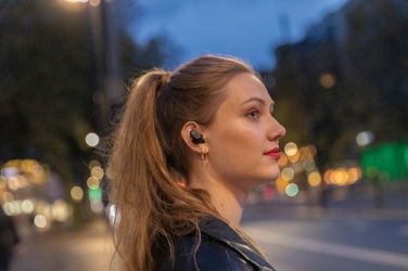 Logo trade promotional gifts image of: Urban Vitamin Gilroy hybrid ANC and ENC earbuds