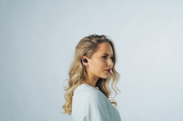 Logo trade promotional merchandise picture of: Urban Vitamin Palm Springs RCS rplastic ENC earbuds