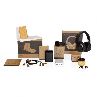 Logotrade promotional merchandise image of: Terra RCS recycled aluminium wireless headphone
