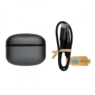 Logotrade promotional giveaway image of: Terra RCS recycled aluminium wireless earbuds