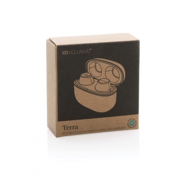Logotrade advertising product picture of: Terra RCS recycled aluminium wireless earbuds