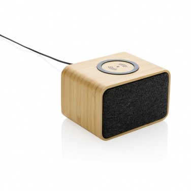 Logotrade advertising product image of: RCS Rplastic 3W speaker with bamboo 5W wireless