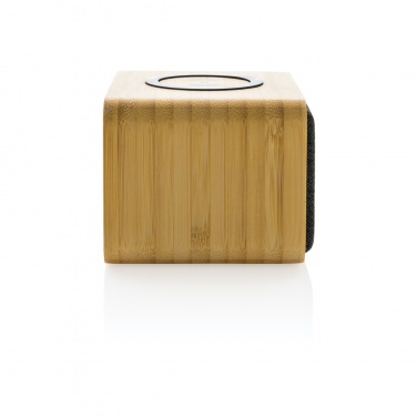 Logo trade promotional items image of: RCS Rplastic 3W speaker with bamboo 5W wireless