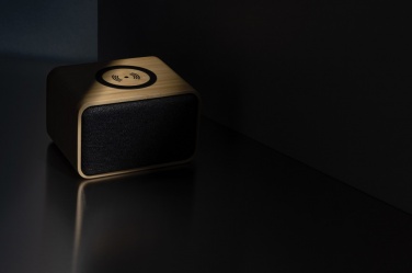 Logotrade promotional merchandise image of: RCS Rplastic 3W speaker with bamboo 5W wireless