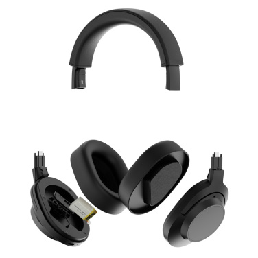 Logotrade promotional gift image of: Irvine RCS recycled and repairable ANC wireless headphone