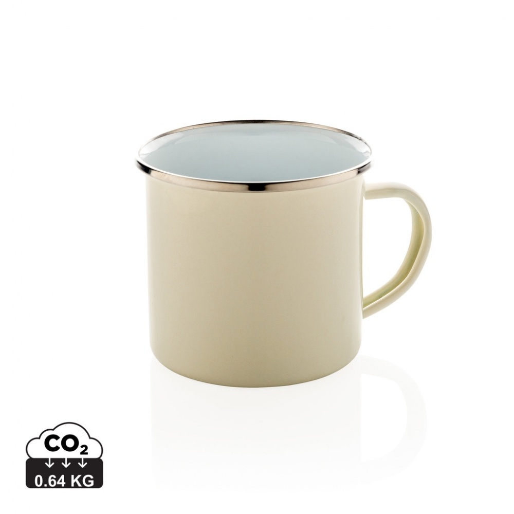 Logo trade promotional merchandise image of: Vintage enamel mug