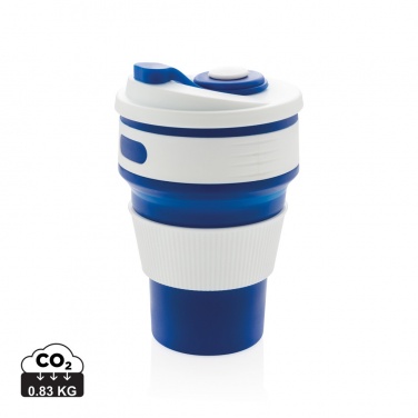 Logo trade promotional merchandise picture of: Foldable silicone cup